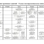 Расписание групповых занятий инструментальных отделений на 2024-2025 учебный год (бюджетное отделение)